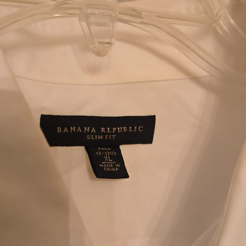 Banana Republic White Dress Shirt Elegant Business Attire